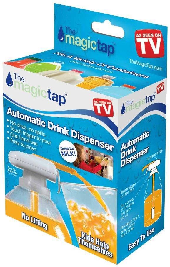 The Magic Tap Plastic Drink Dispenser, White
