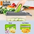 Bellucci 15-in-1 Vegetable Chopper Set - Kitchen Tools & Gadgets for Effortlessly Chopping, Slicing and Dicing Veggies with Chopper, Mandoline Slicer, Gloves and More