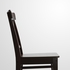 INGATORP / INGOLF Table and 6 chairs - black/brown-black 110/155 cm