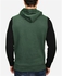 Town Team Printed Hooded Sweatshirt- Dark Green