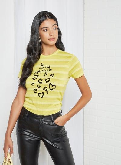 Printed T-Shirt Yellow