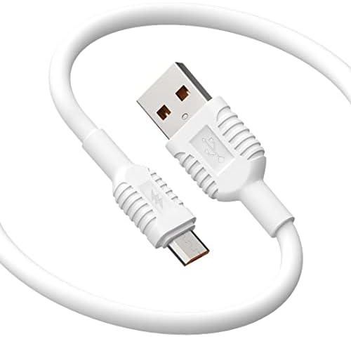 VISMAC Winner Durable Micro V8 Usb Cable TPE Material with High Speed 2.4Amp Charging,1.5 Meter Android Charging Cord compatible for Galaxy S7 S6, Note, Lg, NeXus, No kia PS4 etc