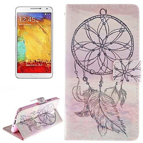Sunsky Aesthetic Windbell Pattern Horizontal Flip Leather Case With Holder And Card Slots And Wallet For Samsung Galaxy Note III / N9000