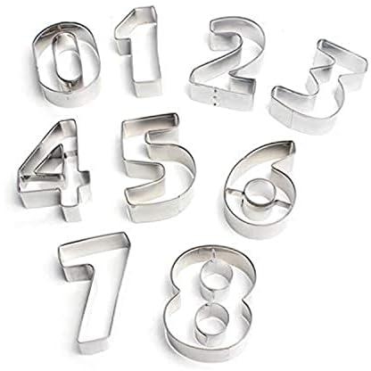 Stainless steel number 9 pieces number