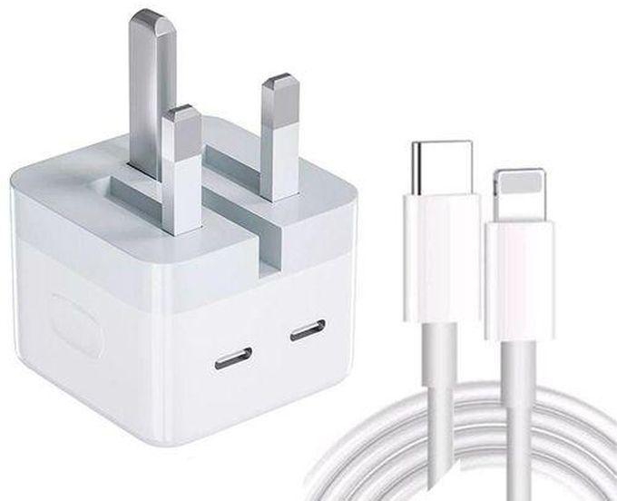 Apple iPhone 14 Pro Max 50W Super Fast Charge Charger with USB C to lightning cable
