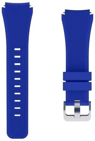 Replacement Silicone Band For Samsung Galaxy Gear S3 Classic/Gear S3 Frontier/Huawei GT/GT2 46mm Blue
