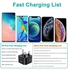 20W UK Adapter Type C USB-C Plug Fast Charger with Lightning Cable Wall Plug Fast Charging for iPhone 13/13 Mini/13 Pro/13 Pro Max/12/12 Pro/12 Pro Max/12 Mini/SE 2020/11/11 Pro Max,iPad Air 4 Black
