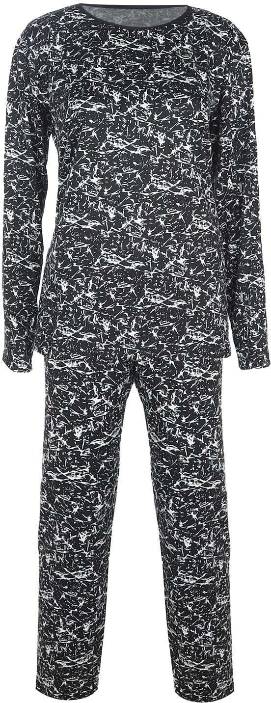 Get Warmer Wearable Pajamas For Women, 2 Pieces, Free Size - Black with best offers | Raneen.com