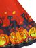 Plus Size Pumpkin Cat Print Velour Flutter Sleeve Dress - 1x