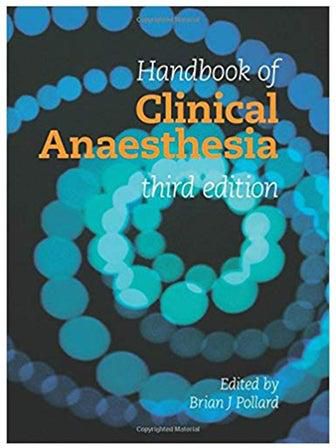 Handbook Of Clinical Anesthesia Paperback 3