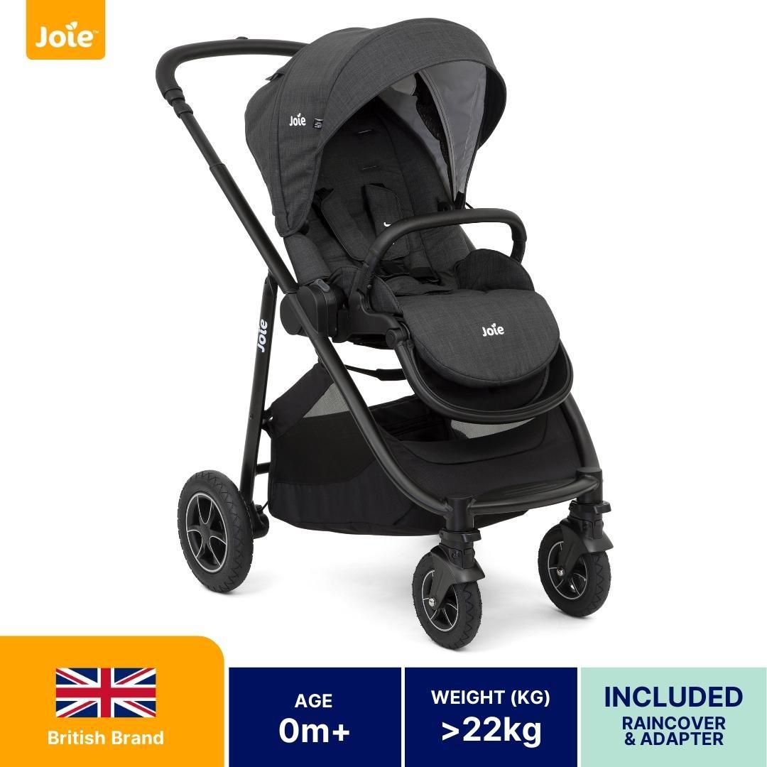 Joie Versatrax Stroller with Rain Cover &amp; Infant Car Seat Adapter (3 Colors)
