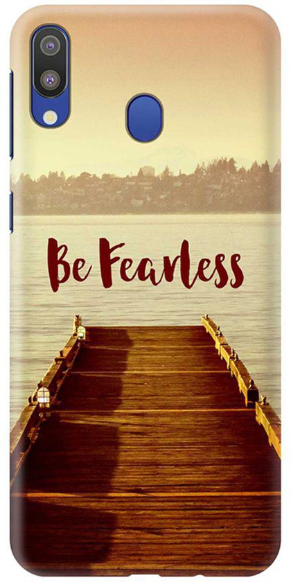 Matte Finish Slim Snap Case Cover For Samsung Galaxy M20 Be Fearless