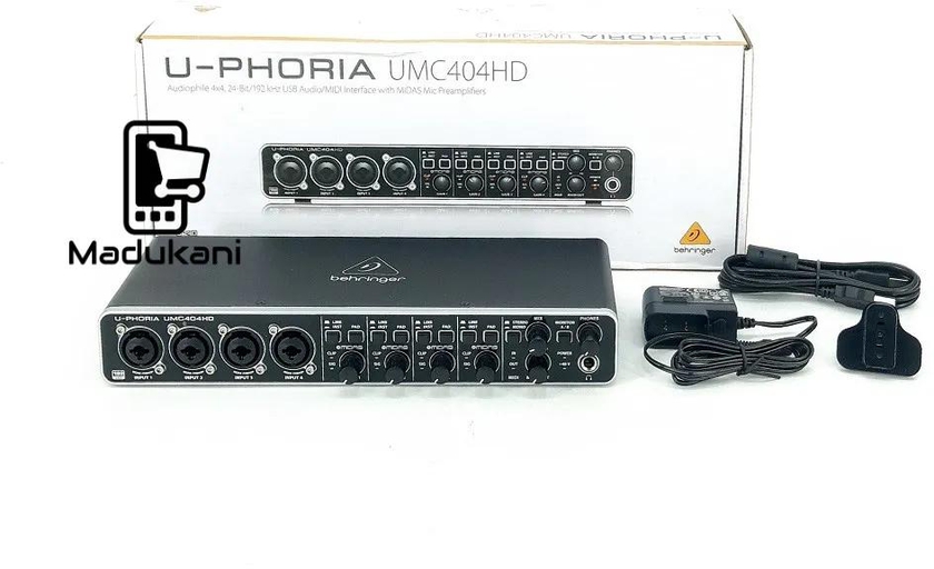 Behringer UPHORIA UMC404HD USB Audio Interface Audiophile 4x4 with Midas Mic Preamps