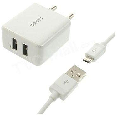 Ldino DL-AC200 - Dual USB AC Power Charger Adapter with Micro USB Cable
