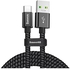 Super Fast Charging USB-C Cable 5A from BASEUS for Samsung Galaxy S21 Plus / S21 Ultra Type C - 1 Meter - Black
