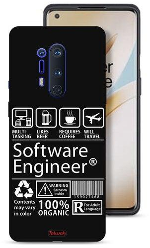 OnePlus 8 Pro 5G Protective Case Cover Software Engineer Sticker