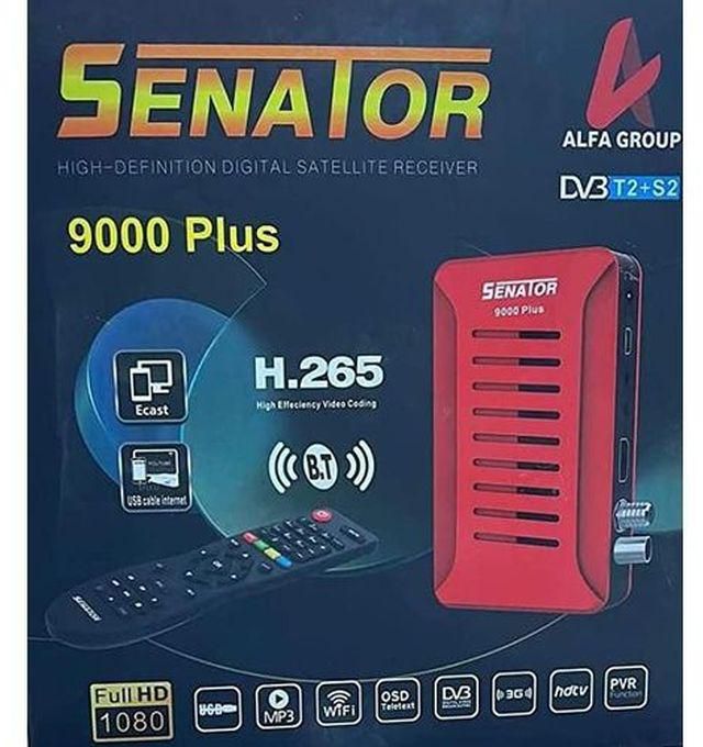 Senator Senator 9000 Plus With Remote Bluetooth Wifi Bulit in Support DVBT2/S2 - Red