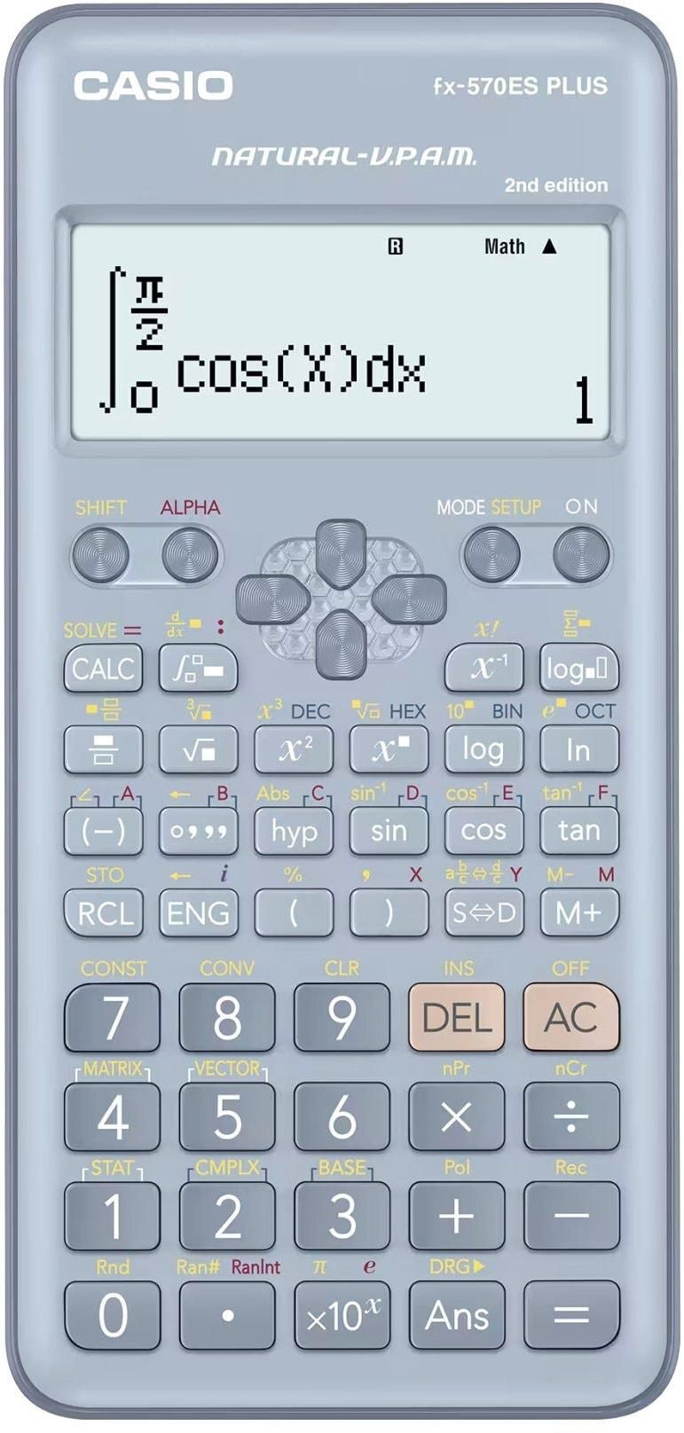 Casio FX-570ES PLUS Scientific Calculator 2nd Edition Grey