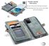 Galaxy S20+ Plus Wallet Case,AKHVRS Handmade Premium Cowhide Leather Wallet Case,Zipper Wallet Case [Magnetic Closure] Detachable Magnetic Case & Card Slots for Samsung Galaxy S20+ Plus - Blue