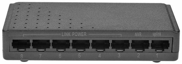 8 Ports 6+2 POE Switch Injector Power over RJ45 Ethernet Fa