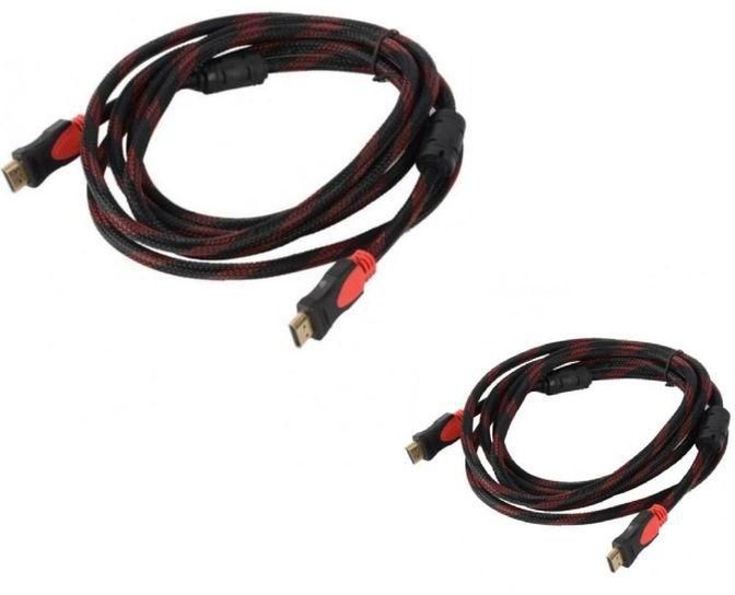 Generic set of 2 High Speed HDMI to HDMI Cable - 3 Meters