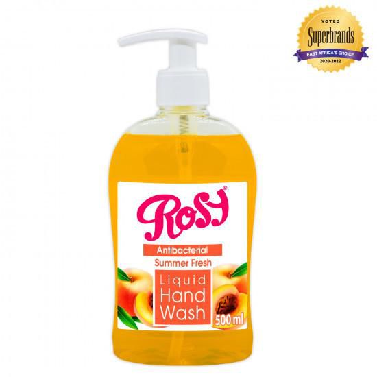 Rosy Handwash Orange Summer Fresh Pump-500 ML