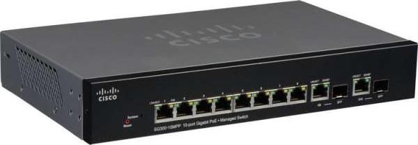 Cisco SG300-10MPP 10-port Gigabit Max PoE+ Managed Switch | SG300-10MPP-K9-NA