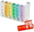 Weekly Pill Organizer - Pill Planners for Pills and Vitamins Day Week, 4 Times-a-Day Medication Reminder, AM PM Compartments Monday to Sunday for Travel or Purse