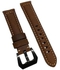 20mm Genuine Leather Replacement Strap Compatible with Samsung Galaxy Watch 4/5/5 Pro/(40mm/44mm) Gear S2/Sport Active 2 (40mm/44mm) Huawei Watch GT2 42mm/Color Reto Brown