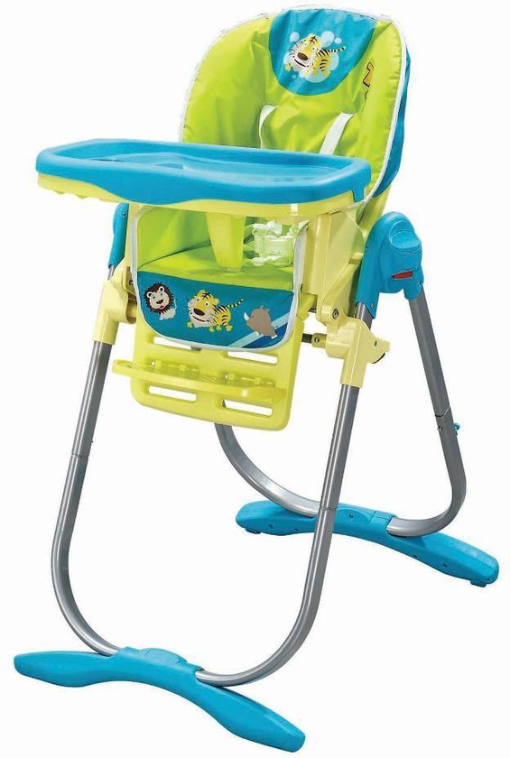 Baby Walkers HC81 High Chair - Green and Blue