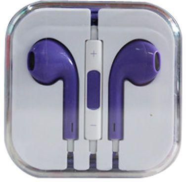 Margoun earpods with mic and remote for Apple iphone 4S, 5S, 6 and 6 plue - PURPLE
