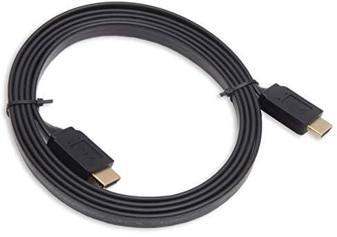 كابل HDMI مسطح 3 متر إلى HDMI مسطح (أسود)