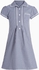 فستان دانتل مربعات بأزرار من الأمام (3-14 سنة)