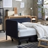 RÅVAROR Day-bed with 1 mattress - dark blue/Hamarvik firm 90x200 cm