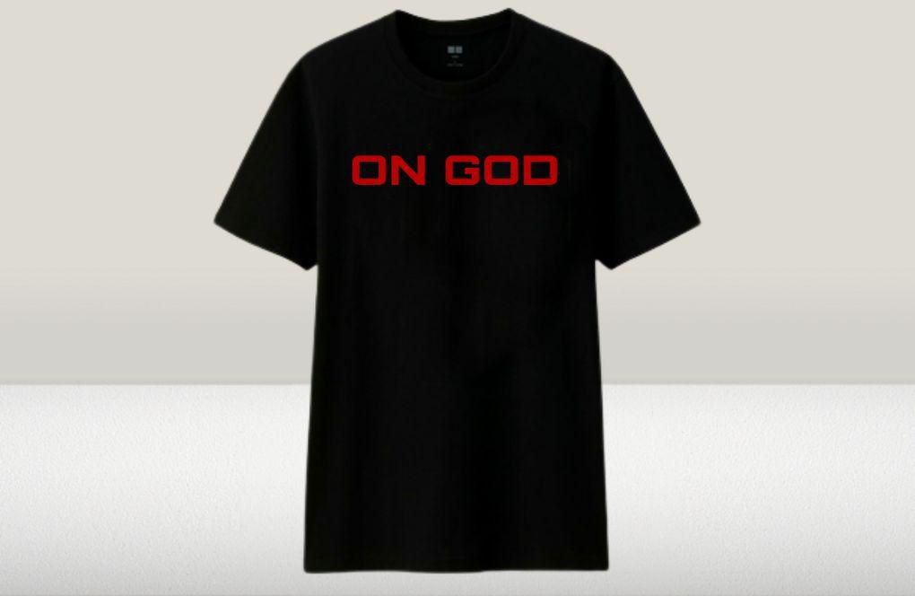 ON GOD ROUND NECK T-SHIRT - BLACK