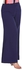 Smoky Egypt Wide Leg High Waist Crepe Pants With Flat Front And Elastic Back Band - Navy