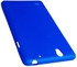 كفر حماية بلاستيك طري لون أزرق لجوال سوني إكسبيريا سي4 - Blue Color TPU Case for SONY Xperia C4