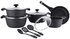 Prestige Essentials Cookware 12pc Set - Black