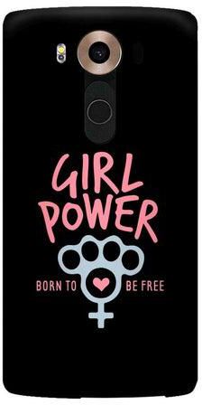 Snap Classic Series Girl Power Printed Case Cover For LG V10 Black/Blue/Pink