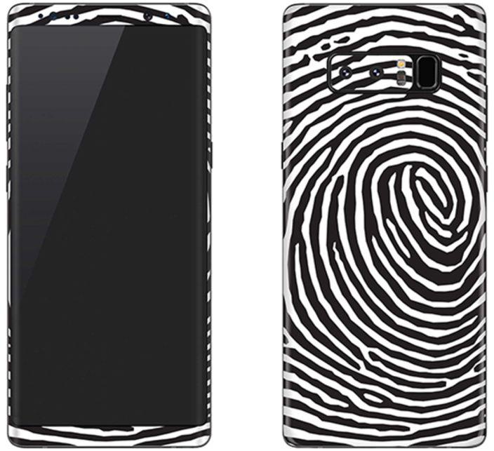 Vinyl Skin Decal For Samsung Galaxy Note 8 Finger Prints