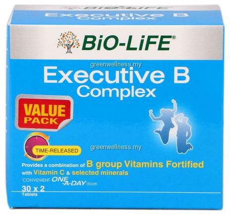 BiO-LiFE Executive B Complex 2 x 30's