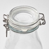 KORKEN Bottle shaped jar with lid - clear glass 1 l