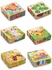9 Pcs/Set 6 Sides Cute Cartoon Insects Animal Cubes Wooden 3D Jigsaw Puzzles Toy for Kids
