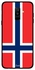 غطاء واقٍ لهاتف سامسونج جالاكسي A6 بلس بلون علم النرويج