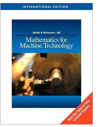 Mathematics For Machine Technology paperback english - 39981.0