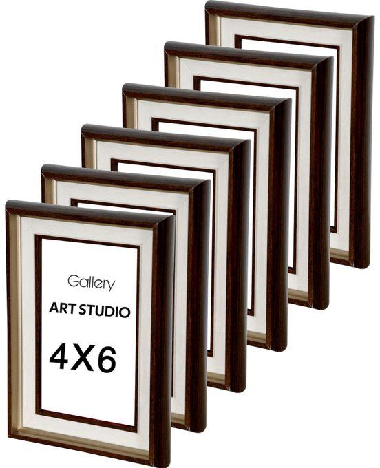 Photo Frames (Brown- 4x6) 6 Pieces