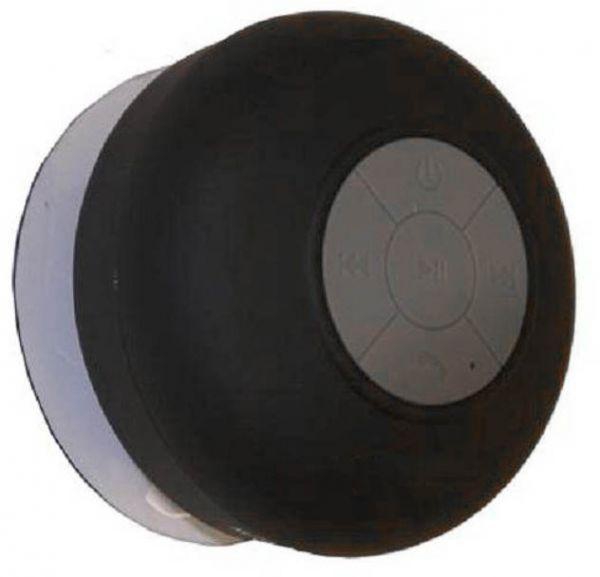 Waterproof Wireless Bluetooth Speaker Music Call Control In Car Pool Shower - Black