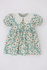 Defacto BabyGirl Casual Regular Fit Lace Neck Short Sleeve Woven Dress - Turquoise