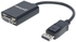 Manhattan مانهتن محول من DisplayPort Male إلي VGA HD15 Female طولة 15 سم - 6 in Active - أسود