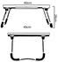Smilee Foldable Laptop Table (Black, Small)